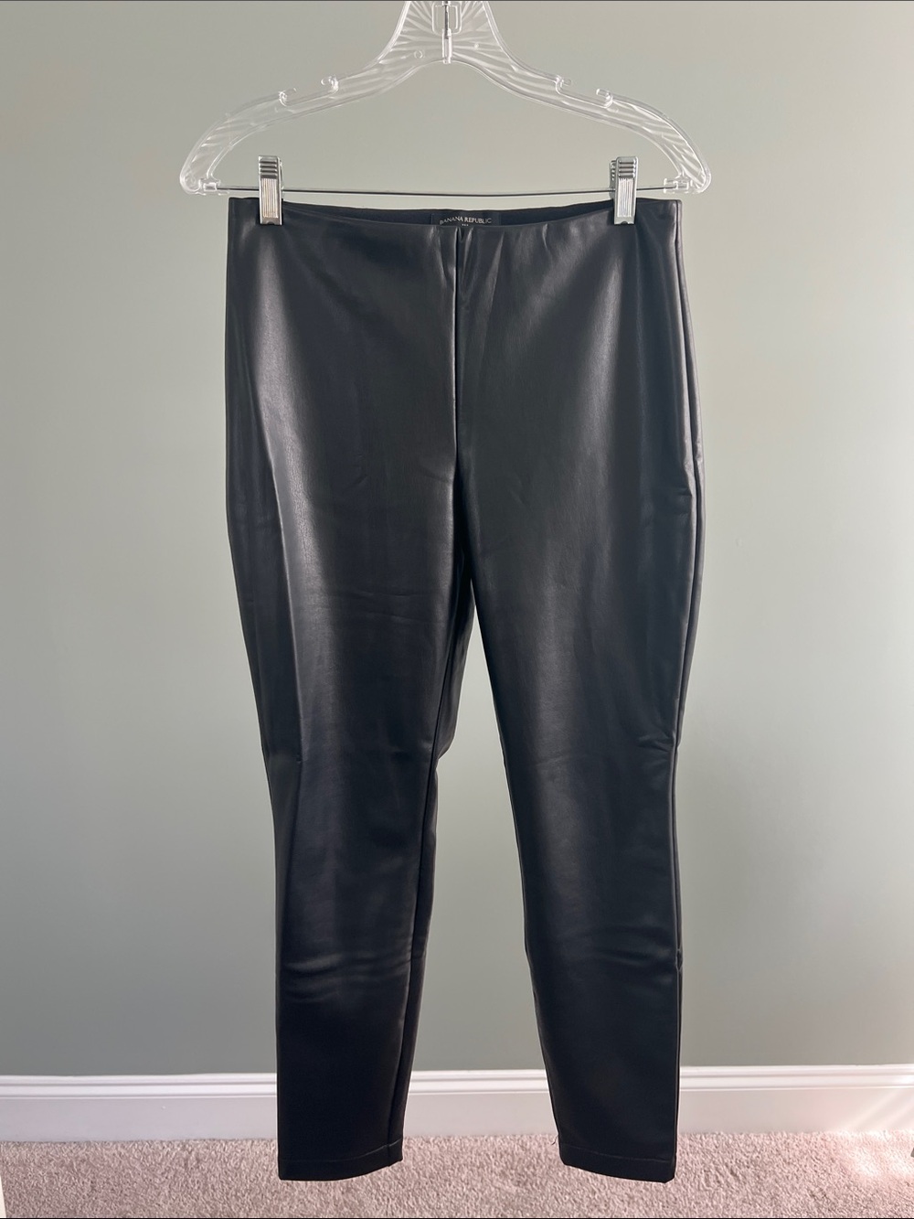 Banana Republic Black Faux Leather Leggings